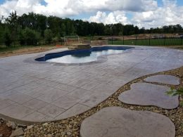 New Stamped Pool patio