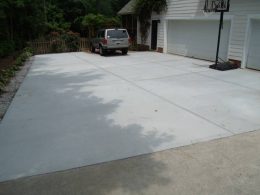 driveway after cure